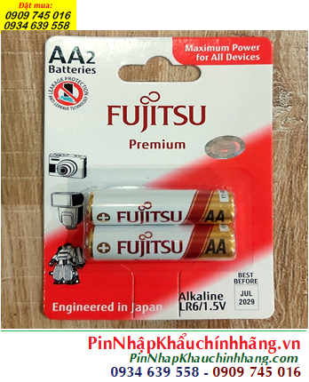 Fujistu LR6 Premium, Pin AA 1.5V Alkaline Fujistu LR6 Premium _Vỉ 2viên